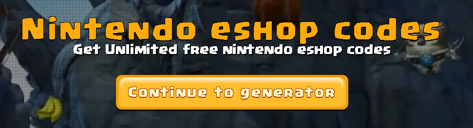 Eshop free codes no survey